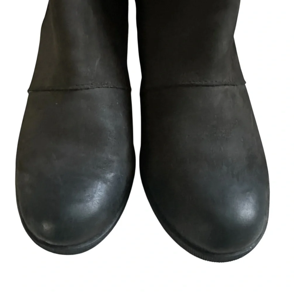 Sorel Joan Of Artic Wedge II Chelsea Black Boots Size 7.5